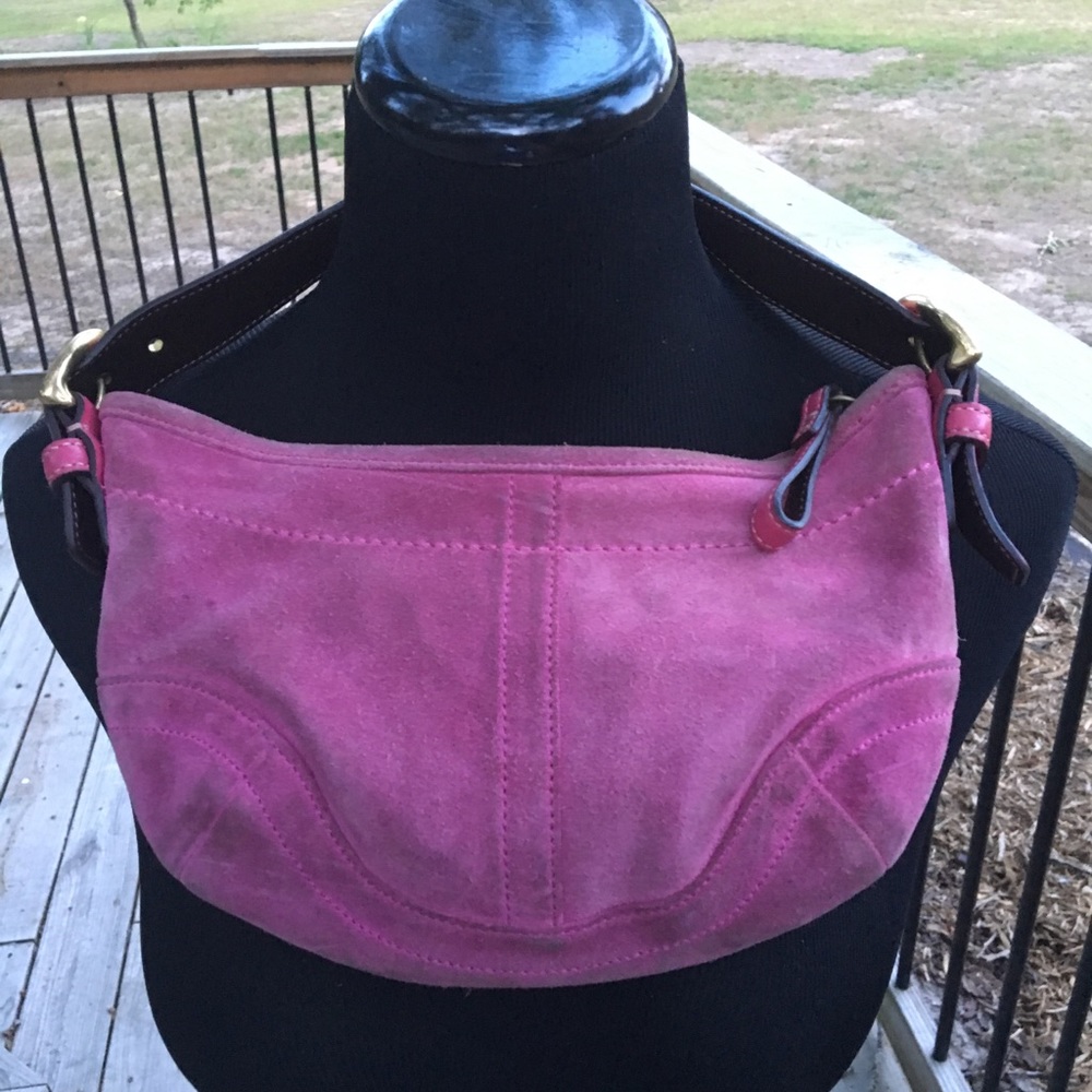 SOLD!! Lds Dark Pink Voach Bag, Small